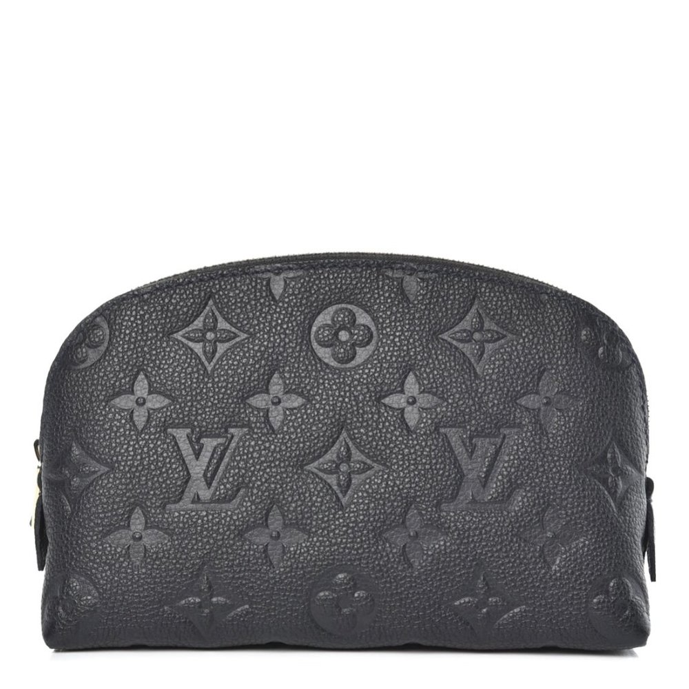 Used Louis Vuitton Empreinte Black Cosmetic Pouch PM